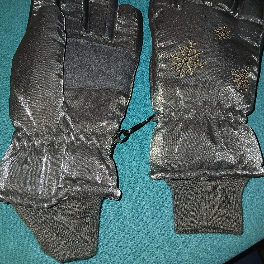 Thinsulate thermal insulation women gray gloves size L/XL